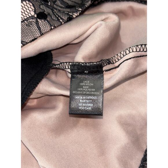Womens Jason Wu Blush Black Lace Overlay Sleeveless Knee Length Dress Size M - Picture 12 of 12